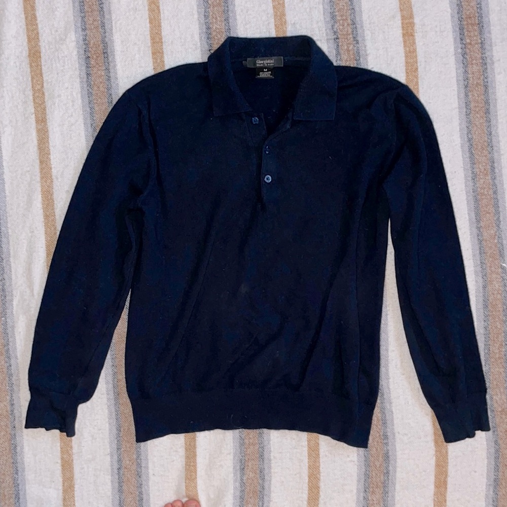 Italian Cashmere Polo Sweater